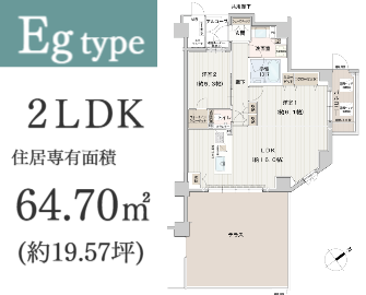 3ＬＤＫ・角住戸